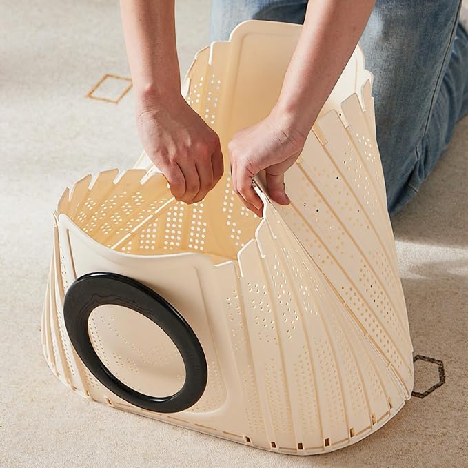 2 Pack Foldable Laundry Basket Hamper, 32L/8.45 Gallon | Flex Collapsible - Image 6