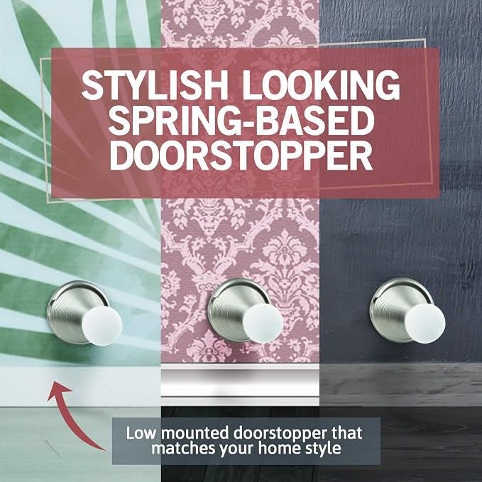 Jack N’ Drill 3” Spring Door Stopper Special Edition Satin Nickel 15pcs Value - Image 5