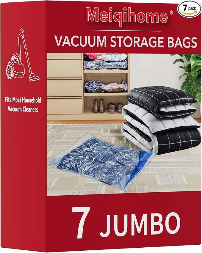 MEIQIHOME Vacuum Storage Bags, Space Saver Sealer Bags, Vacuum seal bags by MEIQIHOME