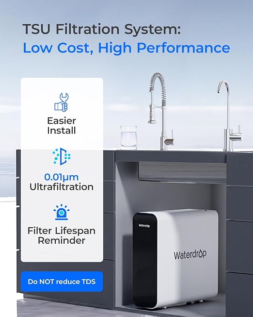 Waterdrop TSU 0.01 Micron Ultra Filtration Under Sink Water Filter System | - Image 2
