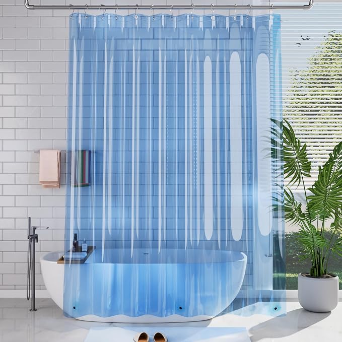 AmazerBath Extra Long Shower Curtain Liner, 72x84 Plastic Shower Curtain Liners - Image 8