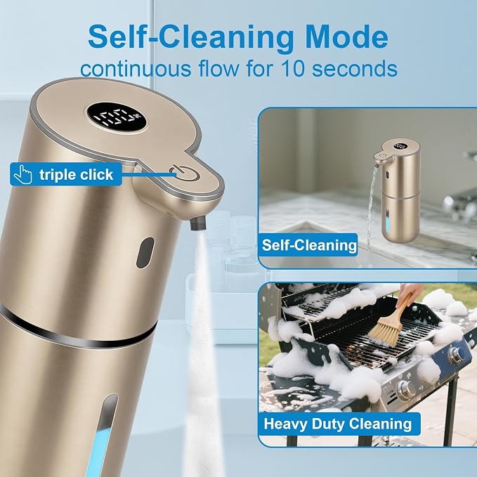 OHIFAST Automatic Foaming Soap Dispenser Touchless, USB Rechargeable Smart Hand - Image 4