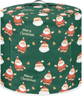 Pressure Cooker Cover for Women,Santa Claus Insulated Rice Cooker Cover with Easy to Clean Lining Stain Resistant Dust Cover with Pockets for Instant Pot 3 Quart Appliance Cover