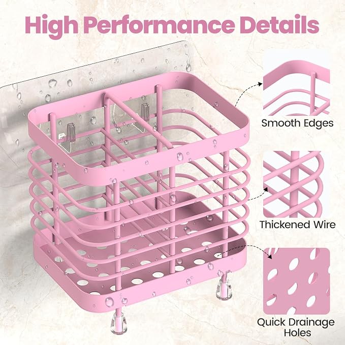 Luxspire Toothbrush Holders for Bathroom, Stainless Steel, 2 Slots, Toothbrush - Image 5