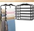 Pants Hangers Space Saving, 5P Scarf Hangers by JUUBAOOPN