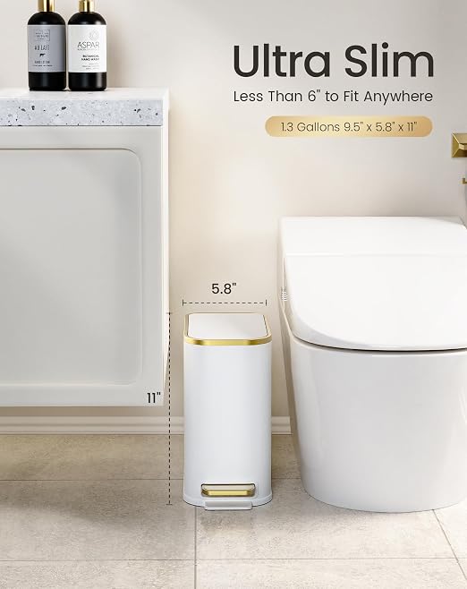 Cesun Small Bathroom Trash Can - Image 2