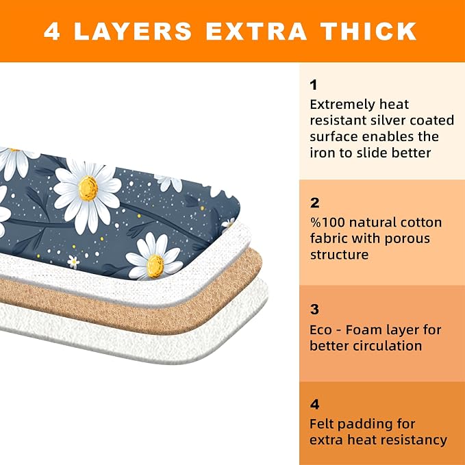 Ironing Board Cover 15x54 Inch- Standard Cotton Cover - Image 4