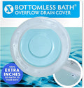 SlipX Solutions Bottomless Bath Overflow Drain Cover Accessory, Warmer Soak by SlipXSolutions