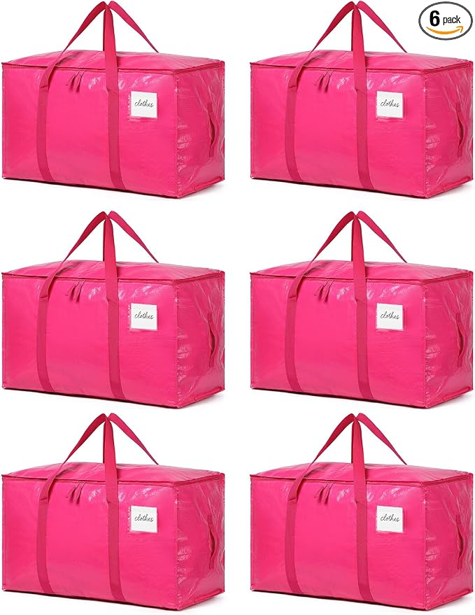 Moving Bags Heavy Duty Hot Pink – Large Packing Bags by TIIOCTI