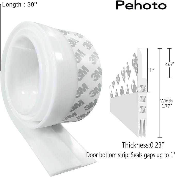 Door Draft Stopper Under Door Draft Blocker Insulator Door Sweep Weather - Image 2