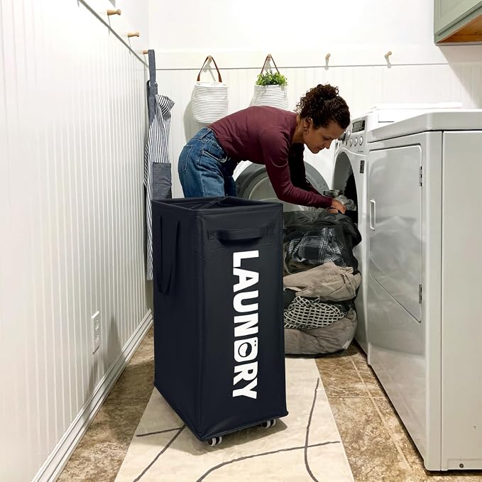 Goodpick 2-Pack Rolling Dirty Clothes Hamper - Image 7