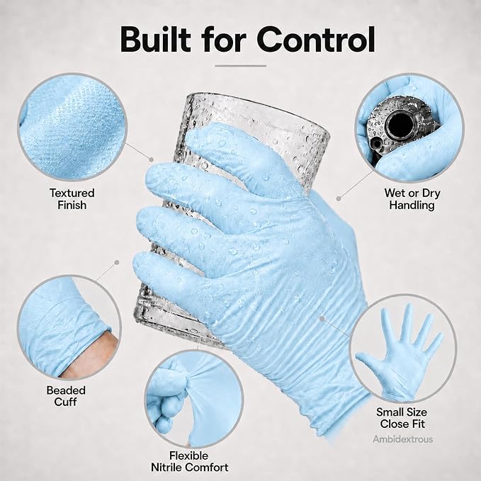 ForPro Disposable Nitrile Gloves, Chemical Resistant, Powder-Free, Latex-Free - Image 4