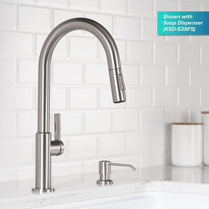 KRAUS Spot Free Stainless Steel Pull Down Kitchen Faucet KPF-2820SFS | - Image 12