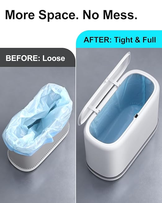 2.3 Gallon Slim Small Bathroom Trash Can - Image 5