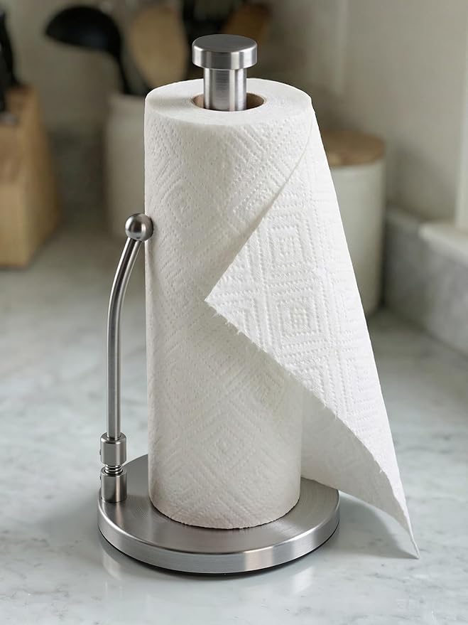 SMARTAKE Paper Towel Holder Countertop, Non-Slip Weighted Base - Image 9