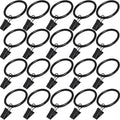20 Pcs Curtain Rings with Clips, Window Clip Rings Curtain Hooks Hangers Clip by Azmoncy