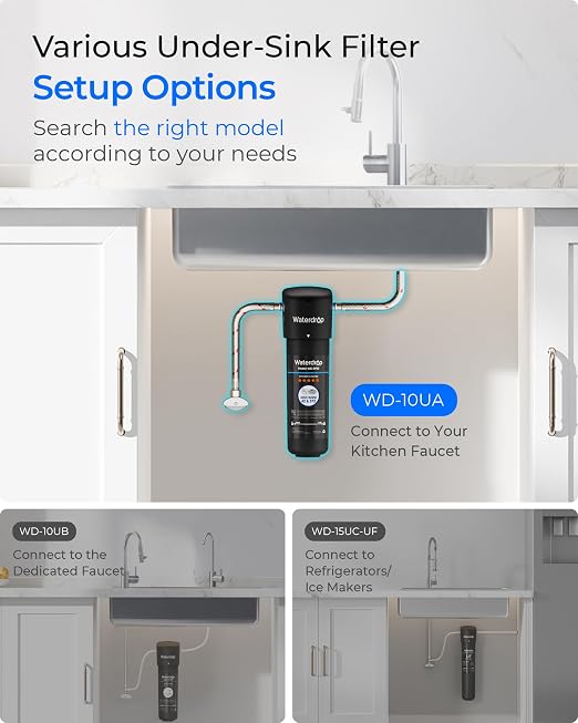 Waterdrop 10UA Under Sink Water Filter System, NSF/ANSI 42 Certified 1 Year | - Image 6