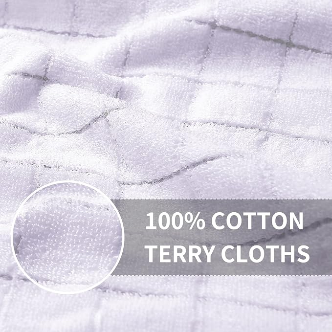 Homaxy 100% Cotton Terry Kitchen Towels, 8 Pack - Image 2