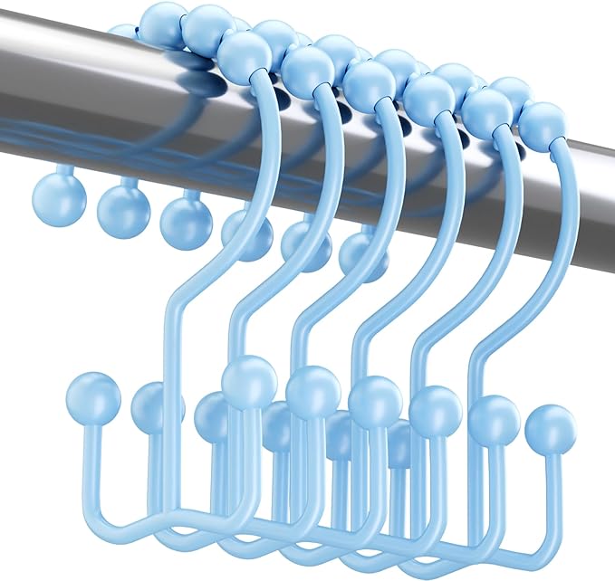 Titanker Shower Curtain Hooks, Rust Resistant Shower Curtain Rings by Titanker