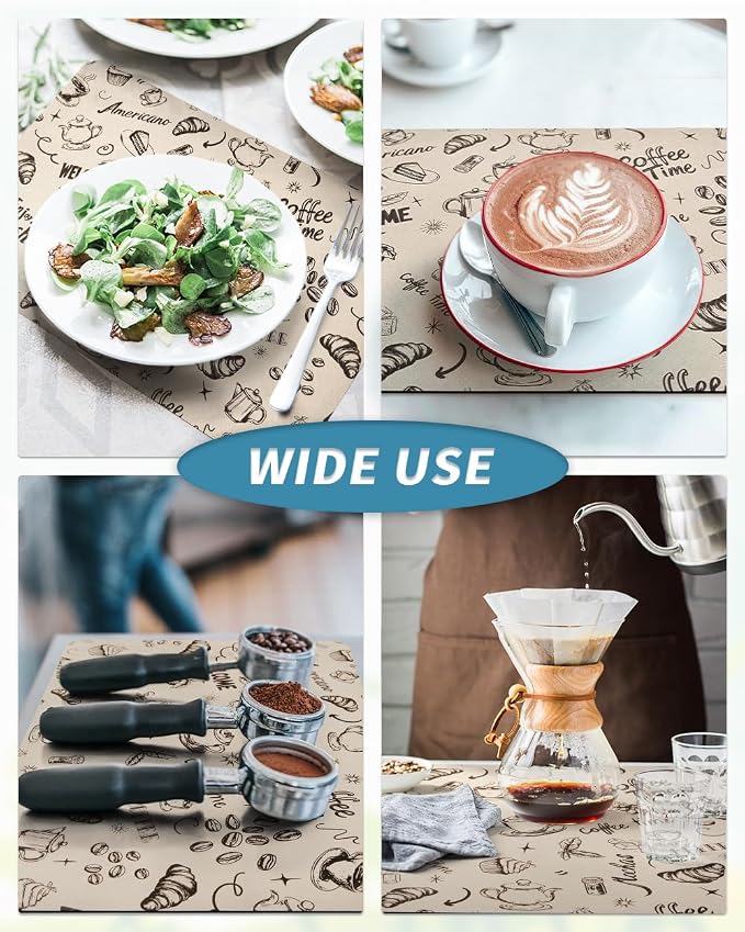 AMOAMI-Coffee Mat Hide Stain Rubber Backed Absorbent Dish Drying Mat - Image 6