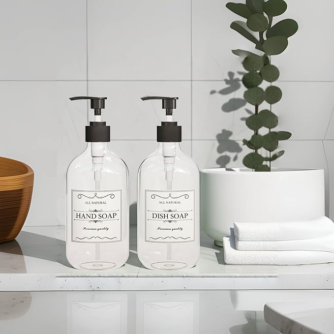 2PCS Clear Dish Soap Dispenser for Kitchen - Image 5