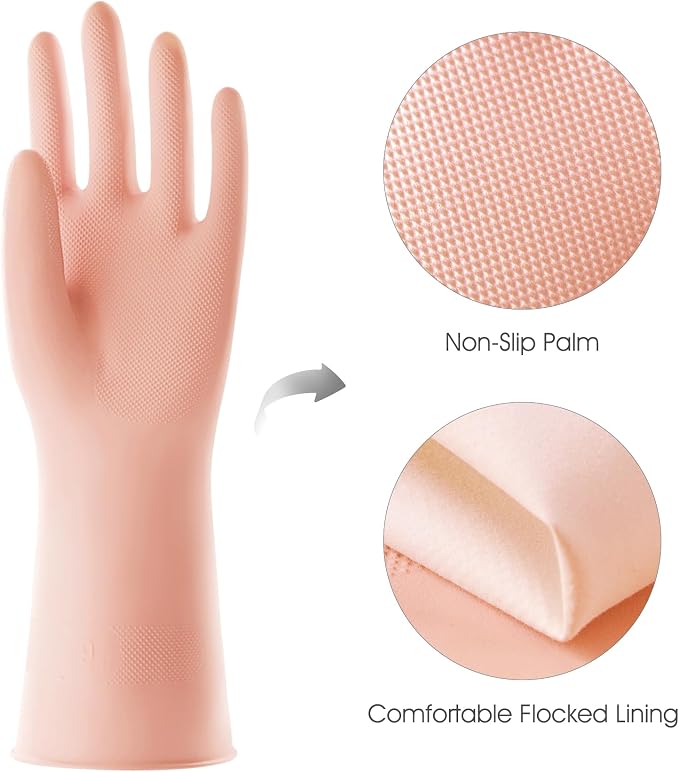 COOLJOB 2 Pairs Thickened Rubber Gloves - Image 2
