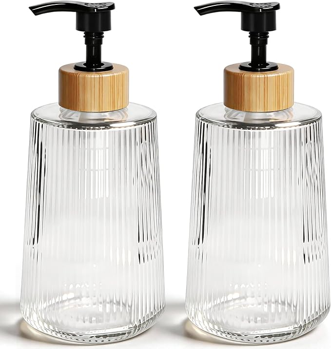 Glass Soap Dispenser, Thickened Glass Hand Soap Dispenser by Unknown