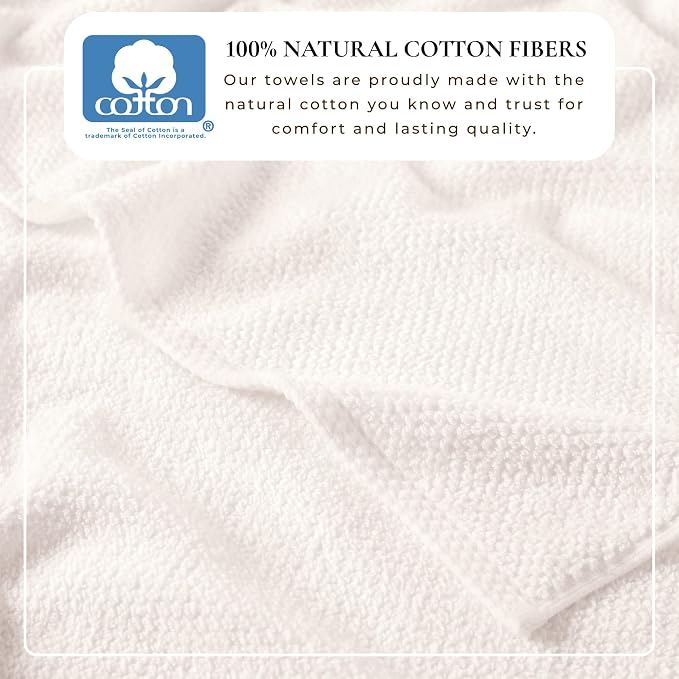 Great Bay Home 100% Cotton 6 Piece Bath Sheet Set - Image 3
