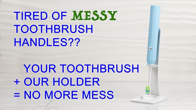 Hygienic No-Mess Inverted Electric Toothbrush Holder Stand, Easy Cleaning - Image 4