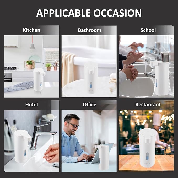 Automatic Soap Dispenser Touchless, 12oz/340ml, 3-Level Adjustable | Dish Soap - Image 6