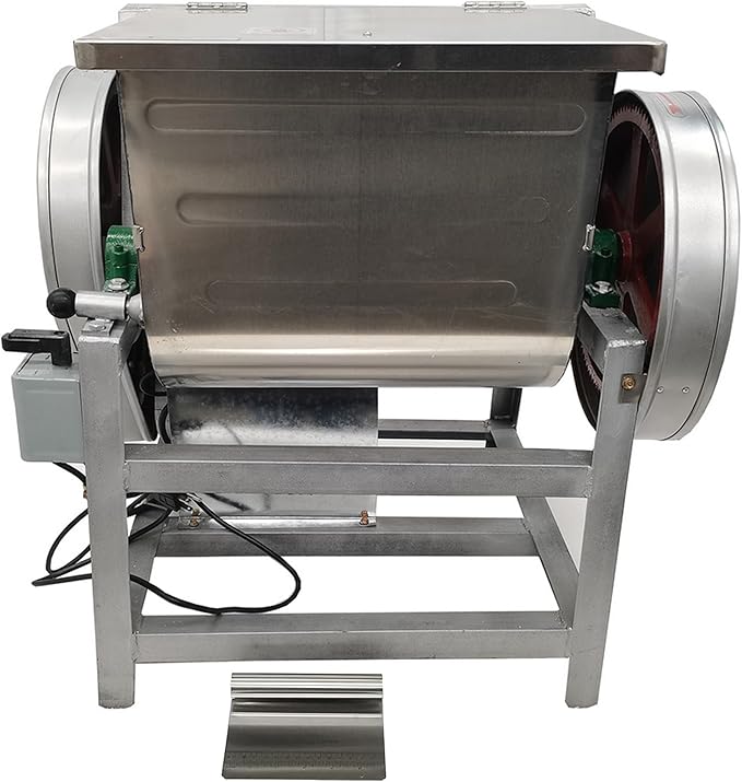 Electric Dough Mixer - Commercial Blender with Kneading Capacity of 15kg (30QT) Flour Mixing Machine - 110V with Dough Knife