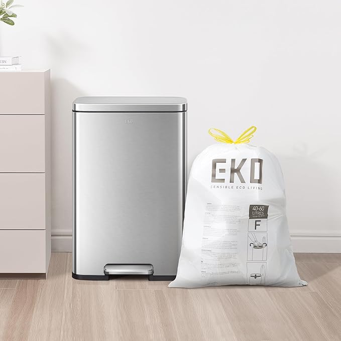 EKO 13 Gallon / 40-60 Liter, Extra-Strong Unscented Garbage Bags, Easy-Dispense - Image 3