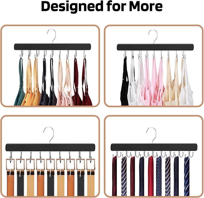 NECAMOCU 2 Pack Bra Hanger for Closet Organizer, Premium Tank Top Hangers | - Image 7