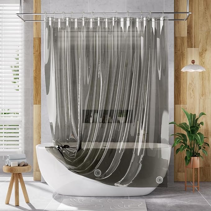 AmazerBath 72x78 Long Shower Curtain Liner, Waterproof PEVA Shower Liner - Image 6