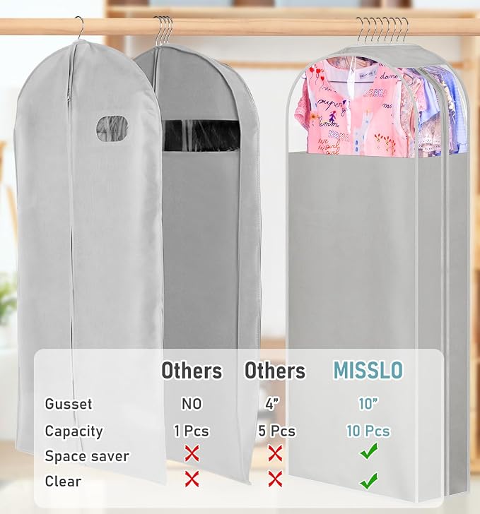 MISSLO 10" Gusseted Garment Bags - Image 3