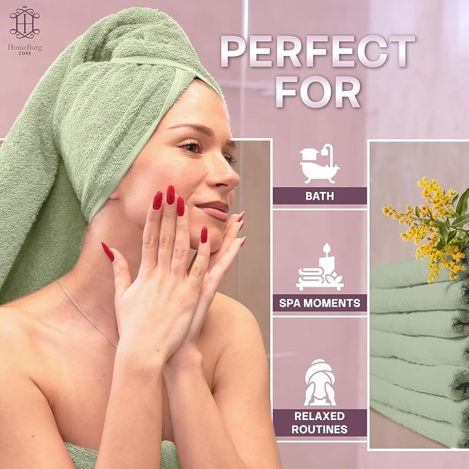 CORE 4-Piece Cotton Hand Towels - Image 4
