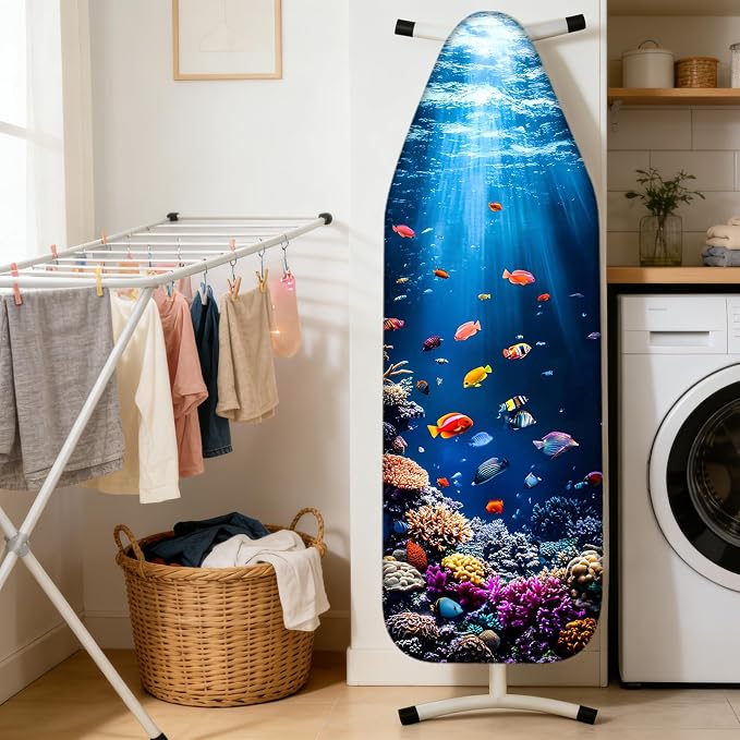 Nuxovilar Coral Fish Ironing Board Cover 15x54 Needle Cotton - Image 2