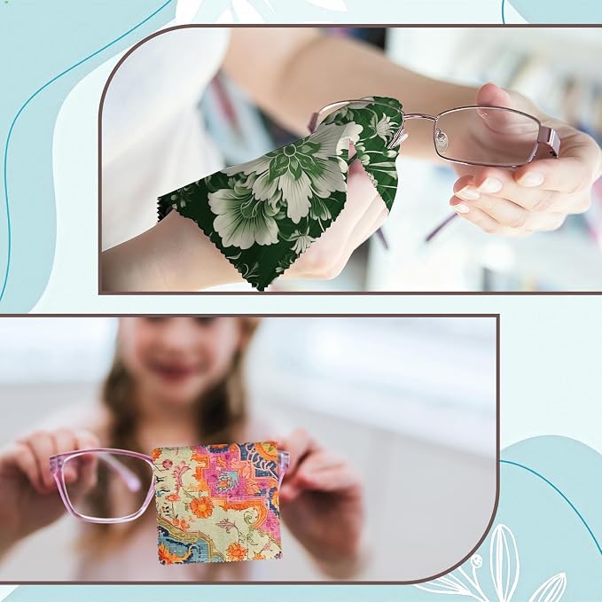 6 PCS Glasses Cleaning Cloth Eyeglass Lens Microfiber Cleaning Cloth Reusable - Image 5