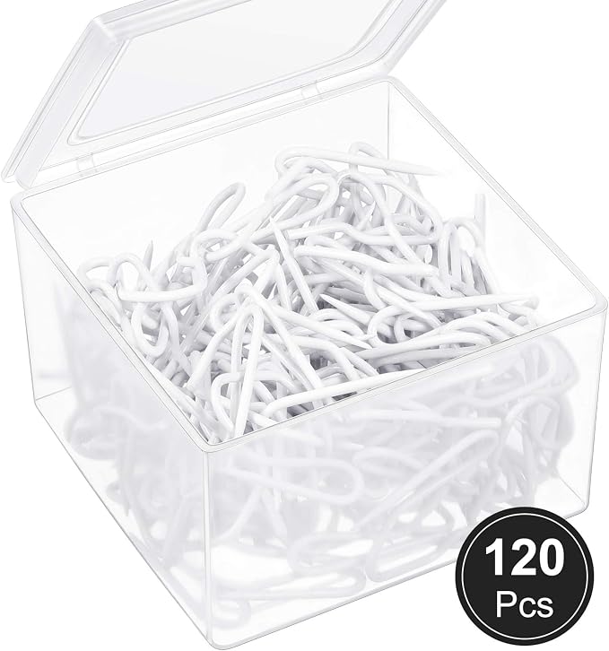 Shappy 120 Pack Drapery Hooks Pins - Image 4