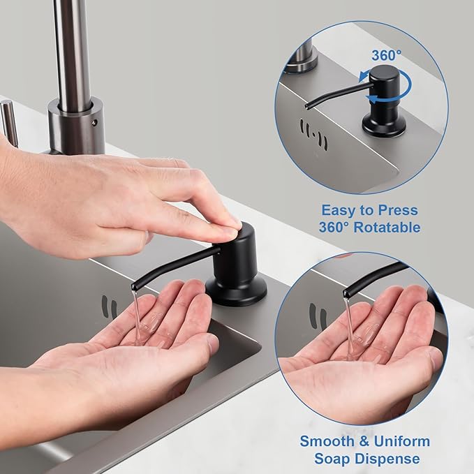 Soap Dispenser for Kitchen Sink, Countertop/Built in Dish Soap Dispenser | Sink - Image 6