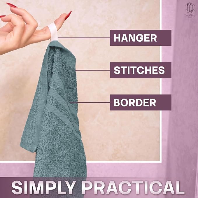 CORE 4-Piece Cotton Hand Towels - Image 5