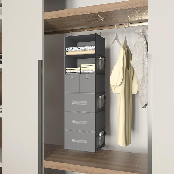 6-Shelf Hanging Closet Organizer - Image 3
