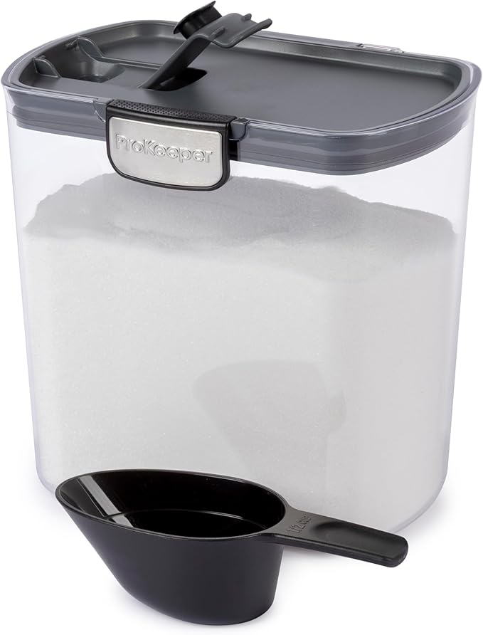 ProKeeper+ 6-Piece Airtight Food Storage Container Set – Clear Plastic Flour - Image 6