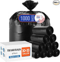 Delxo 30-33 Gallon Trash Bags, Durable Plastic Bolsas para basura, Perforated by Delxo