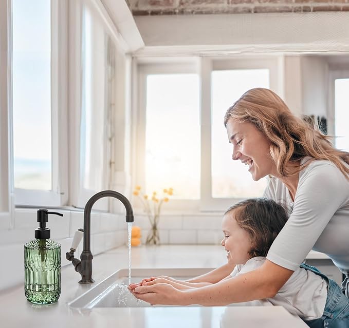 JASAI 18 Oz Green Soap Dispenser - Image 4