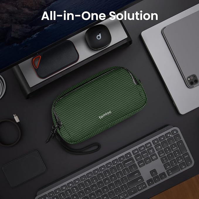 tomtoc Electronic Organizer Travel Case Performance, Dual Compartment Bag | - Image 3