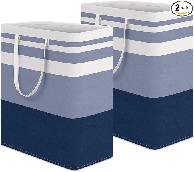 HomeHacks 2 Pack Large Laundry Baskets, Laundry Hampers Bags | Waterproof by HomeHacks