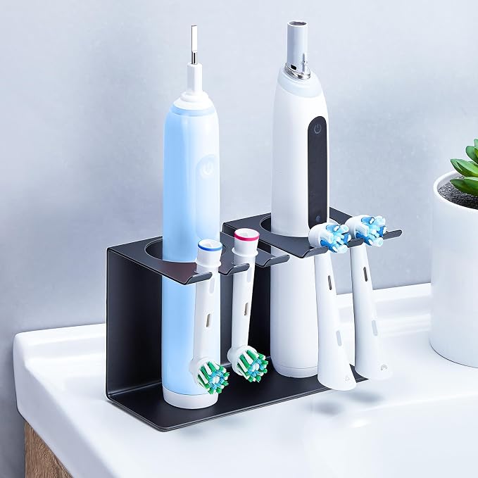 Electric Toothbrush Head Holders Desktop or Wall Mounted Electric Tooth Brush by WelcometoOukimly