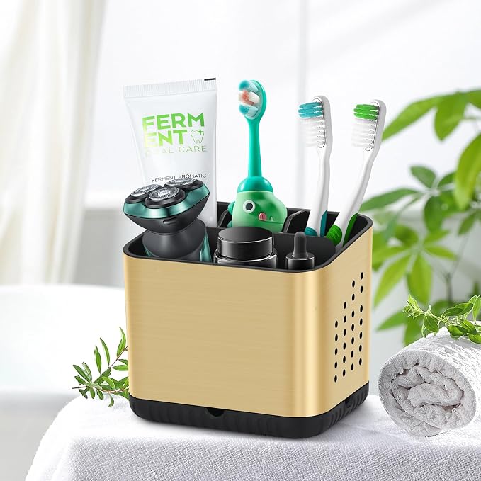 Tooth Brush Holders for Bathrooms, Toothbrush Organizer | Easy To Clean - Image 2