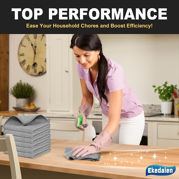 Ekedalen Microfiber Cleaning Cloth Lint Free Glass Polish - Image 6